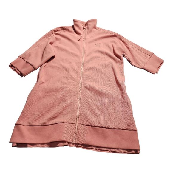Adidas Rose Pink Track Jacket Dress Women's Size Small Y2K Streetwear Athleisure - Picture 1 of 12